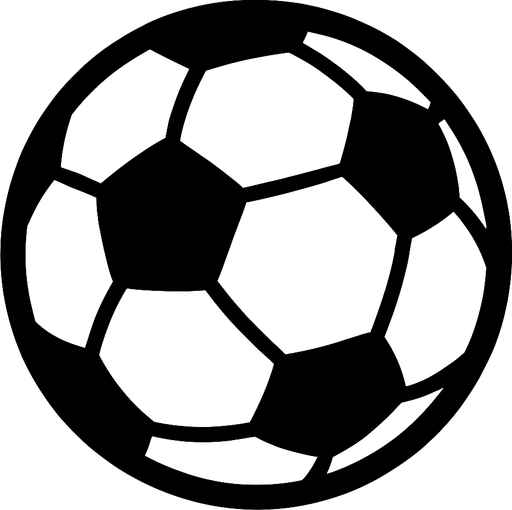 soccer ball.
In-Game asset.  2d.  High contrast.  No shadows