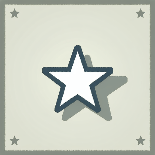 A white star. Flat vector art..
Single Game Texture. In-Game asset. 2d. Blank background. High contrast. No shadows.