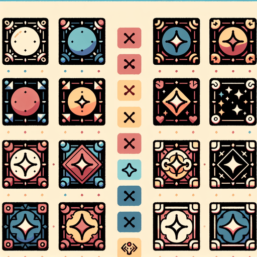 Design a spritesheet for a minimal, hyper-casual 2D mobile game in a flat, 2D illustration style. The spritesheet contains nine square tiles, each defined by a single dominant color and a contrasting, clean frame with subtle shape variations to represent functionalities like damage, magic, or healing. The tiles remain simple and uncluttered, with no symbols or icons inside, emphasizing clarity and modern design. The frames themselves convey purpose through their unique shapes, creating a polished, playful, and approachable aesthetic perfect for vibrant mobile gaming experiences.
Single Game Texture. In-Game asset. 2d. Blank background. High contrast. No shadows.