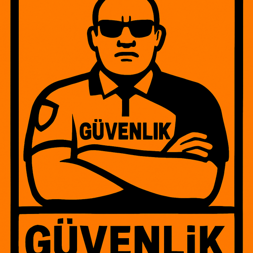 Güvenlik.
In-Game asset.  2d.  High contrast.  No shadows