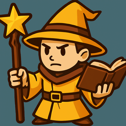 Libro en la mano libre y cambiar la esfera de su varita por una estrella