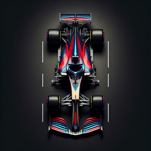 Alonso F1 Renaiult race car. Top View..
Single Game Texture. In-Game asset. 2d. Blank background. High contrast. No shadows.