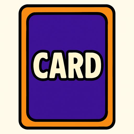 card front.
In-Game asset.  2d.  High contrast.  No shadows