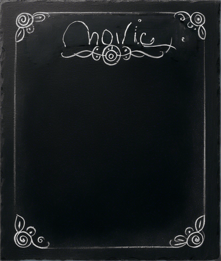 "NOVICE BLEND" handwritten in chalk