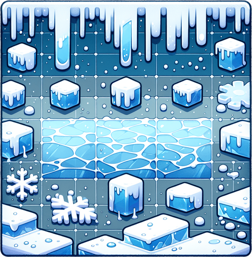 Ice.
Single Game Texture.  In-Game asset.  2d.  Blank background.  No shadows