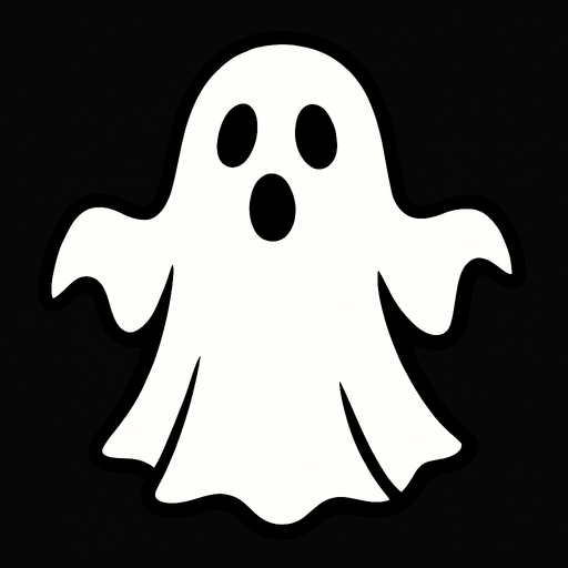 dont legs and hands this a white ghost.
In-Game asset.  2d.  High contrast.  No shadows