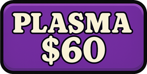Make button purple and change test to say 'Plasma $60'