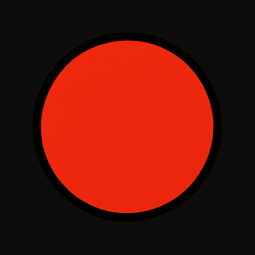 Red ball.
In-Game asset.  2d.  High contrast.  No shadows