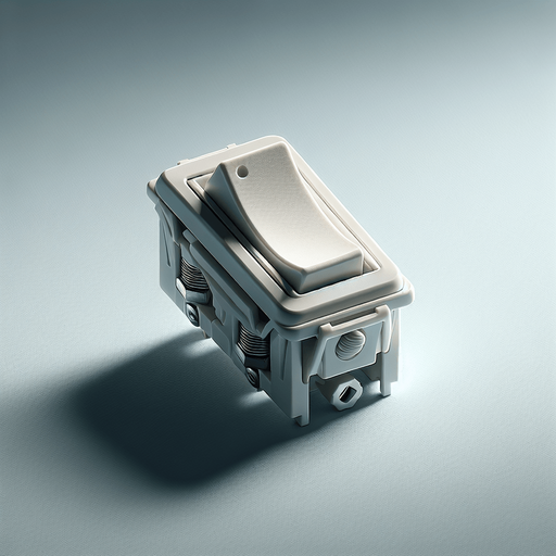 matte white rockerSwitch front view.