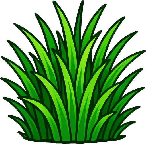 grass.
In-Game asset.  2d.  High contrast.  No shadows
