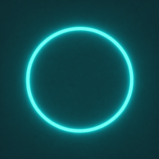 A simple, slightly glowing circular outline indicating where towers can be placed..
In-Game asset.  2d.  High contrast.  No shadows