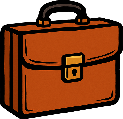 briefcase.
In-Game asset.  2d.  High contrast.  No shadows