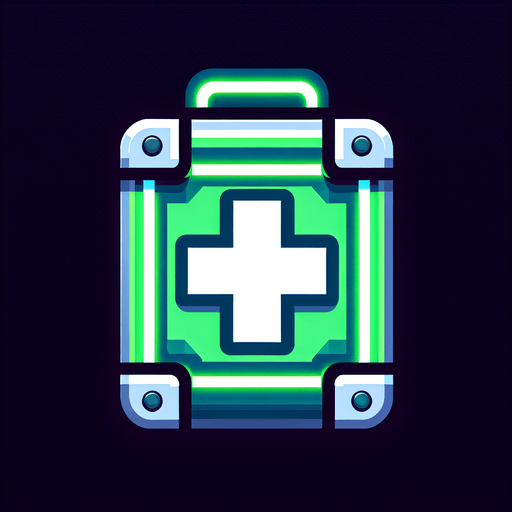 a sprite of a health pack.
a 2d sprite of a health pack