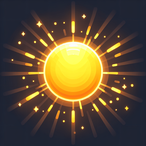 yellow light circle where the center is brighter and gets less bright as it moves to the outside.
Single Game Texture. In-Game asset. 2d. Blank background. High contrast. No shadows.