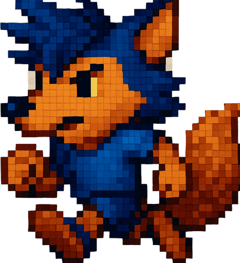 Corriendo, pixelart