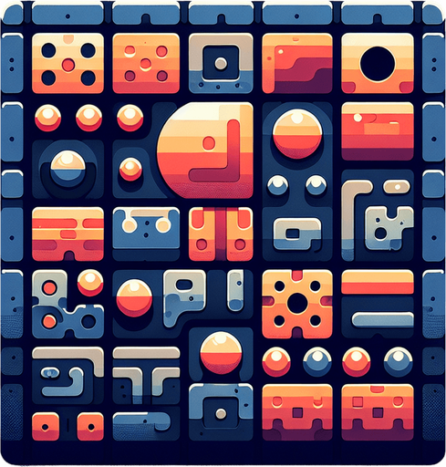 square.
Single Game Texture. In-Game asset. 2d. Blank background. High contrast. No shadows.
