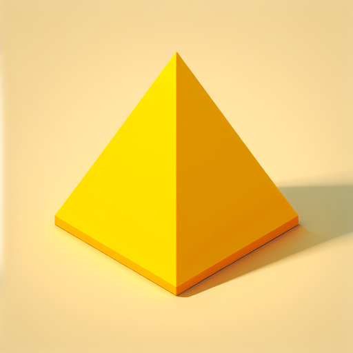 triangle  yellow 2d.
Single Game Texture.  In-Game asset.  Blank background.  High contrast.  No shadows