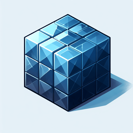 Cube.
Single Game Texture.  In-Game asset.  2d.  Blank background.  High contrast.  No shadows