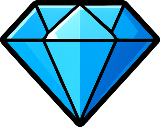 diamond.
In-Game asset.  2d.  High contrast.  No shadows