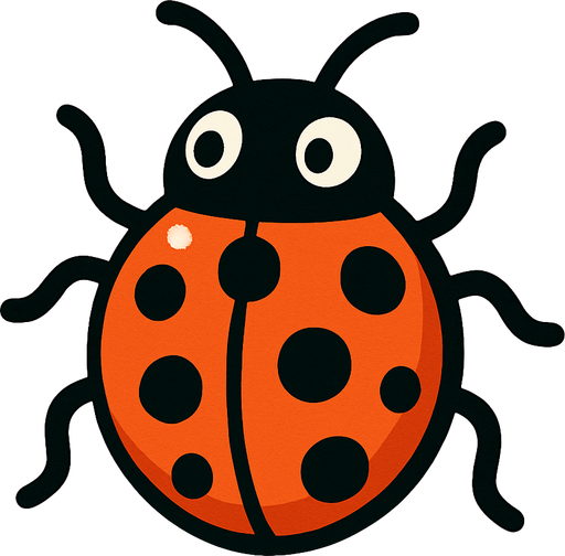 Küçük böcek.
In-Game asset.  2d.  High contrast.  No shadows