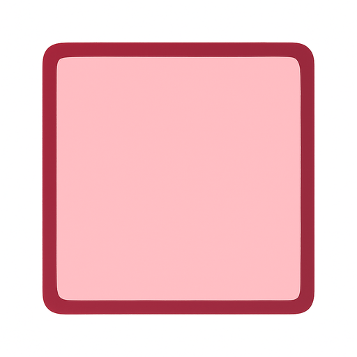 powder pink square.
In-Game asset.  2d.  High contrast.  No shadows