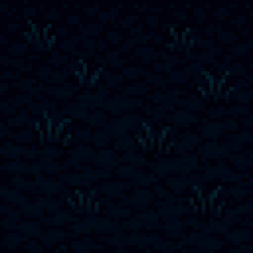 Cesped oscuro de noche pixel art.
In-Game asset.  2d.  High contrast.  No shadows
