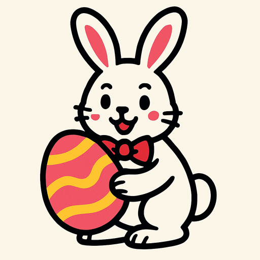 EASTER BUNNY.
In-Game asset.  2d.  High contrast.  No shadows