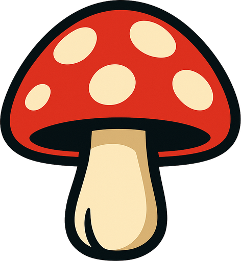 hongo.
In-Game asset.  2d.  High contrast.  No shadows