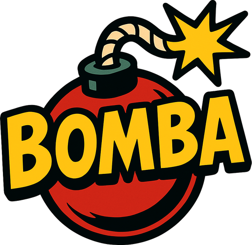 BOMBA.
In-Game asset.  High contrast.  No shadows