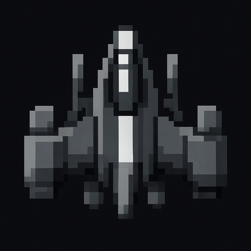 make the space ship match the black,grey and white asthetic