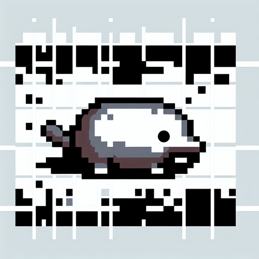 Mole.
Single Game Texture.  In-Game asset.  Blank background.  High contrast.  No shadows