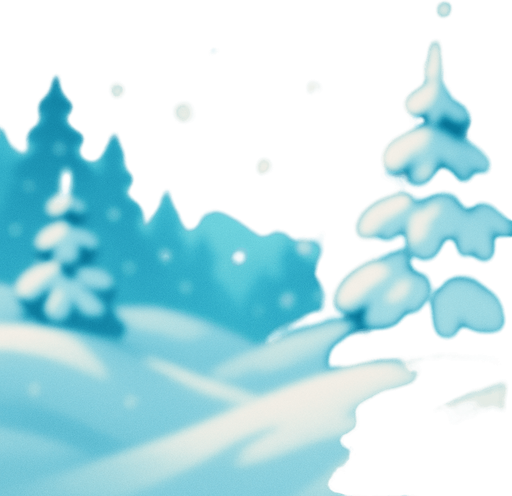 blurry beautiful snow view background image.
In-Game asset.  2d.  High contrast.  No shadows