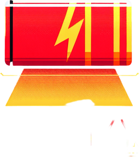 A background for a game over screen, depicting a mobile phone UI with a depleted battery at 0%. The screen features bold red and yellow colors, creating a sense of urgency and tension. A large, flashing battery icon with a red '0%' and a warning triangle is prominently displayed. The UI includes glitch effects, cracks, or distortion to suggest the phone has been overcharged and malfunctioned. The background is filled with subtle warning messages and symbols in red and yellow tones, enhancing the dramatic and high-stakes atmosphere.
Single Game Texture. In-Game asset. 2d. Blank background. High contrast. No shadows.