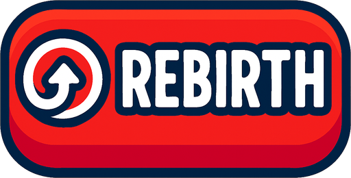 rebirth button.
In-Game asset.  2d.  High contrast.  No shadows