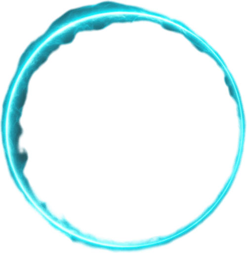 A thin expanding ring with energy distortion

```
- Outer ring: 4-6 pixels thick, bright cyan (#00FFFF)
- Inner ring: 2-3 pixels thick, white (#FFFFFF) 
- Ring thickness: Tapers from thick to thin as it expands
- Transparency: Ring itself at 80% opacity
- Background: Completely transparent
- Edge treatment: Soft anti-aliased edges, slight glow effect
- Optional: Subtle "energy crackle" texture within the ring.
In-Game asset.  2d.  High contrast.  No shadows