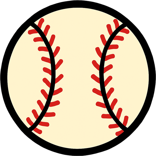 Beyzbol topu.
In-Game asset.  2d.  High contrast.  No shadows