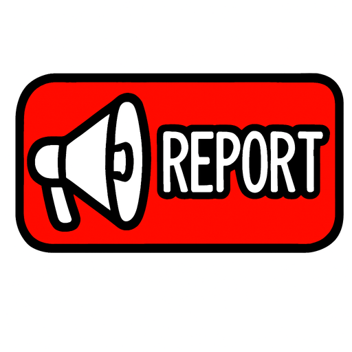 reportbutton among us.
In-Game asset.  2d.  High contrast.  No shadows