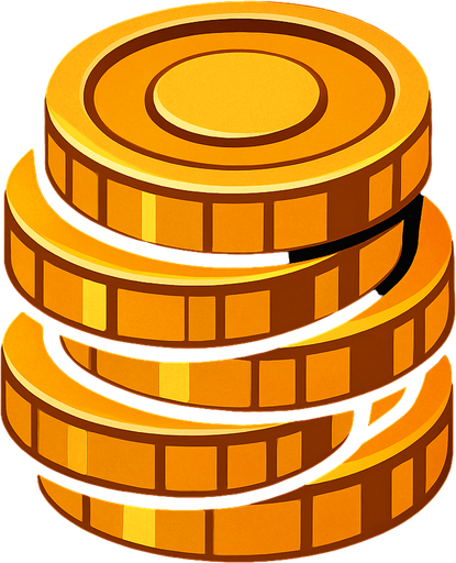 gold.
In-Game asset.  2d.  High contrast.  No shadows