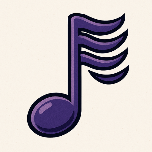 Nota musical semifusa.
In-Game asset.  2d.  High contrast.  No shadows