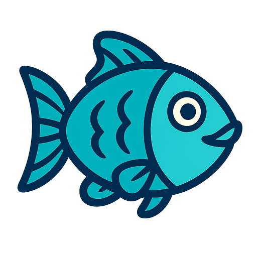 Fish.
In-Game asset.  2d.  High contrast.  No shadows