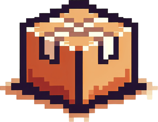 8-bit. cartoon. cardboard box piece. in game asset..
Single Game Texture. In-Game asset. 2d. Blank background. High contrast. No shadows.