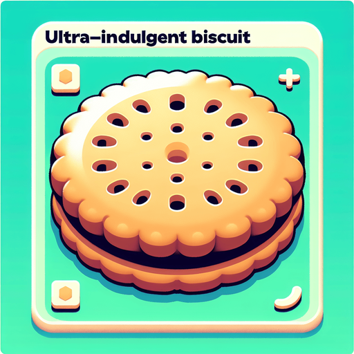 Biscuit Clicker: The Ultimate Indulgence!.
Single Game Texture. In-Game asset. 2d. Blank background. High contrast. No shadows.