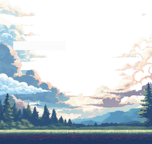 Please remove the white squares in the sky