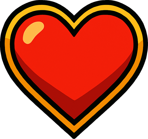 Kalp.
In-Game asset.  2d.  High contrast.  No shadows