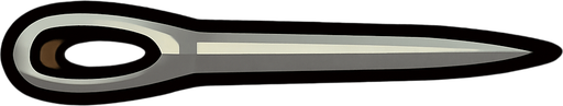 horizontal needle.
In-Game asset.  2d.  High contrast.  No shadows