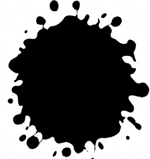 Same image, but where the inklblot is made from dark blue ink instead of black.