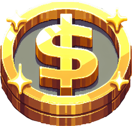 Money.
Single Game Texture. In-Game asset. 2d. Blank background. High contrast. No shadows.