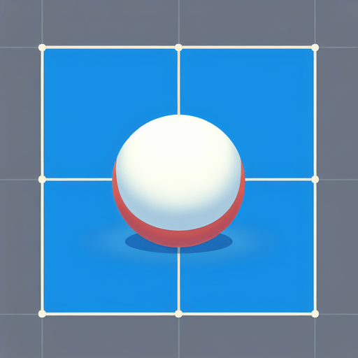 Ping pong ball..
Single Game Texture.  In-Game asset.  2d.  Blank background.  High contrast.  No shadows