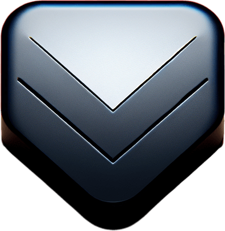 black chevron.
UI element