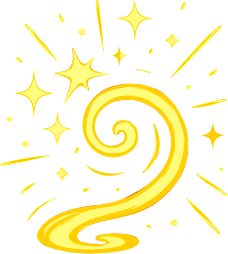 ışıklı büyü ışıltısı.
In-Game asset.  2d.  High contrast.  No shadows